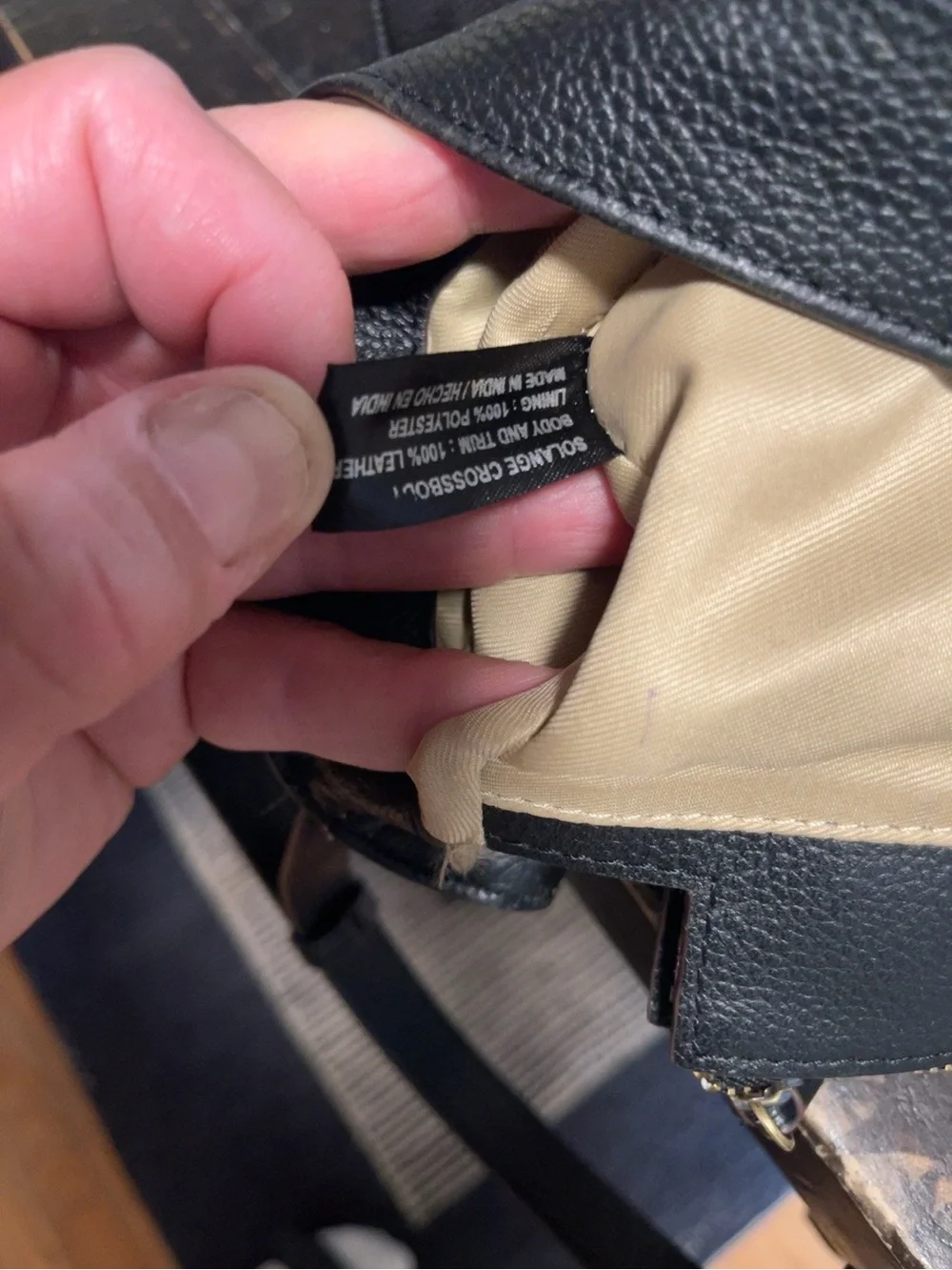 Lodis 1965 Solange Crossbody with gold hardware